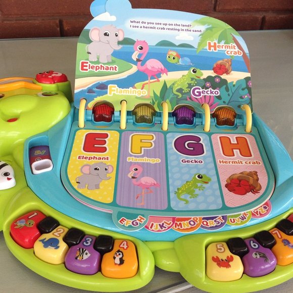 VTech Touch and Teach Sea Turtle Interactive Learning Book - Picture 6 of 12